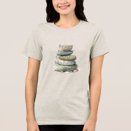 Camiseta Meditação Rochas Equilíbrio Mindfulness Yoga