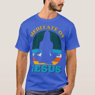 Camiseta Meditação sobre Jesus Bíblia Verse Yoga