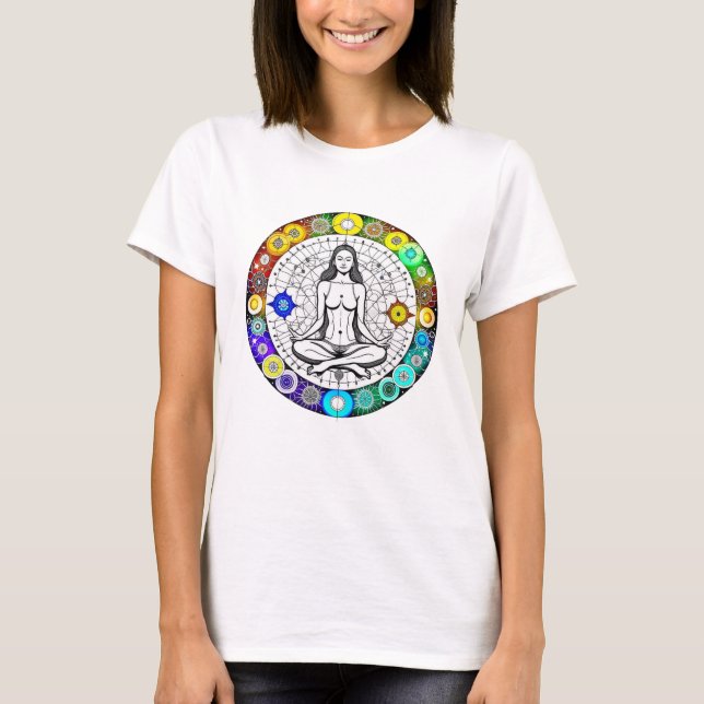Camiseta Meditação Tranquil e Serena Pacífica (Frente)