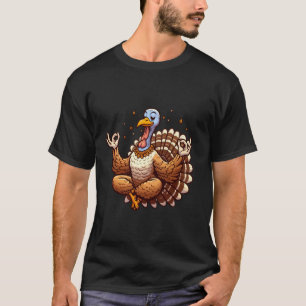 Camiseta Meditação Turquia Yoga Pose Relaxando Animal