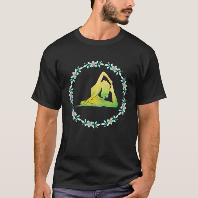 Camiseta Meditação Yoga Chakras Om Zen Namaste Girl (Frente)