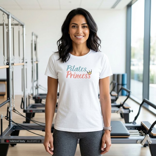 Camiseta Meditação Yoga Moderna Princesa Pilates (Pilates Princess Tshirt)