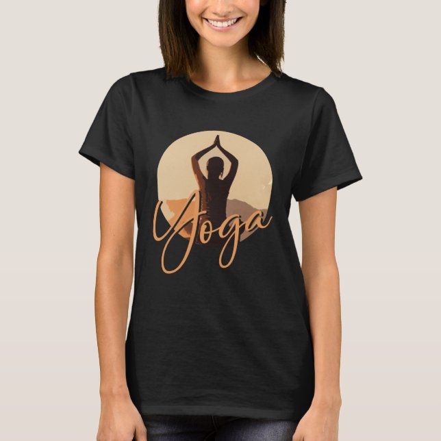 Camiseta Meditação Yoga Para Exercer Ioga Inspiracional (Frente)