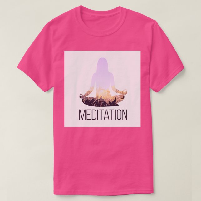 Camiseta Meditação Yoga pela paz (Frente do Design)