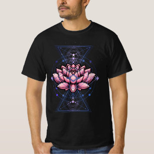 Camiseta Meditação Yoga Sagrada Geometria Sagrada da Flor L