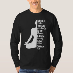 Camiseta Meditação Yoga Zen Citação Pela Ioga Mindagação