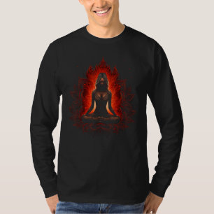 Camiseta Meditação Yoga Zen Lotus Flower Mandala Namaste Y