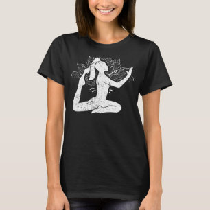 Camiseta Meditação Yogi Lotus Flor Flor Flor Zen Budista