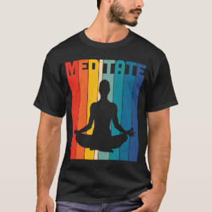Camiseta Meditação Zen Yoga Meditação Legal Gráfico Plus Si