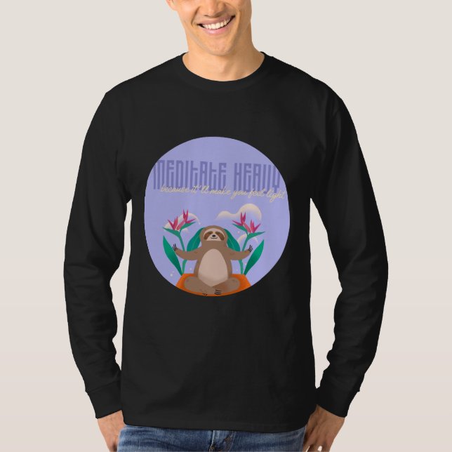 Camiseta Meditar Pesado (Frente)