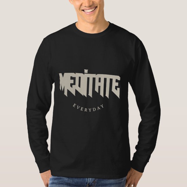 Camiseta Meditar Todos os Dias (Frente)