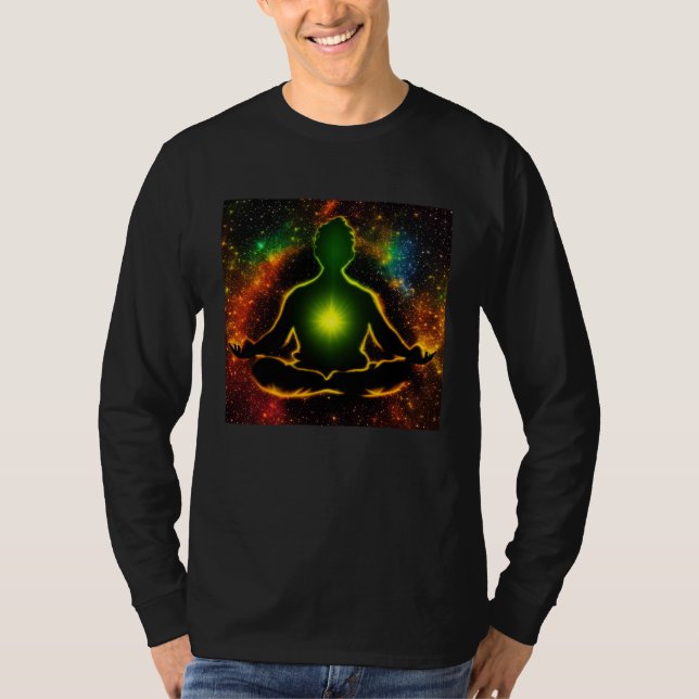 Camiseta Meditation Enlightment Spiritual Yoga Transcendent (Frente)