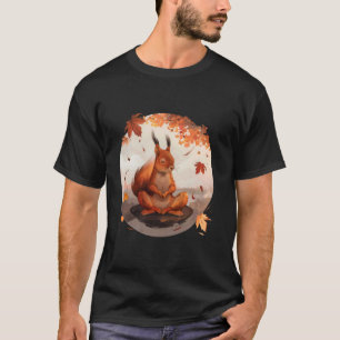 Camiseta Meditation Esquilo Animal Arte Espiritualidade Yog
