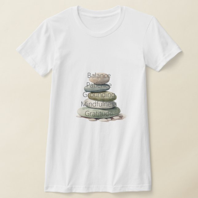 Camiseta Meditation Rocks Balance Mindfulness (Postura )
