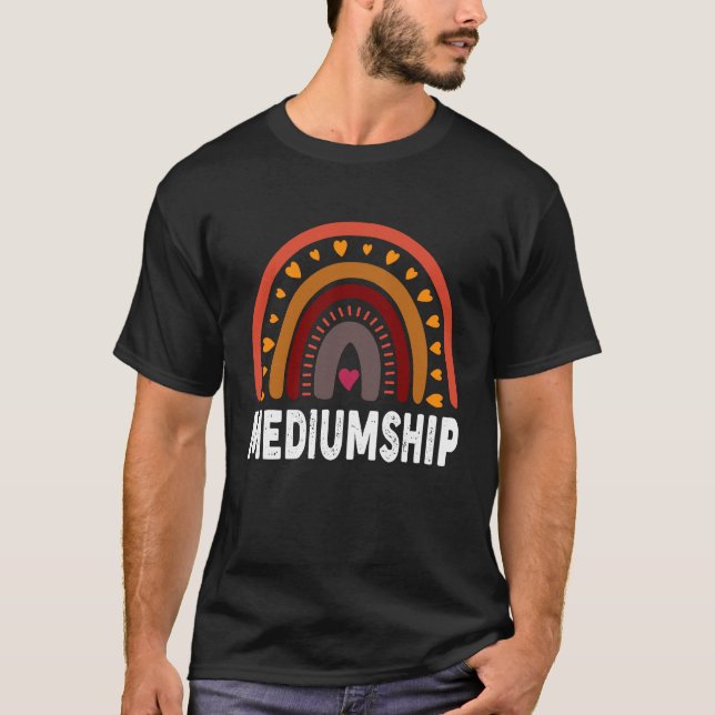 Camiseta Mediumship Colorful Rainbow for Therapists (Frente)