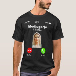 Camiseta Medjugorje Chama-Se Rainha Da Paz Medjugorje