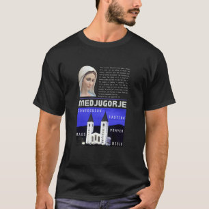 Camiseta Medjugorje Mensagem Janeiro 25 2023 Oração Con em