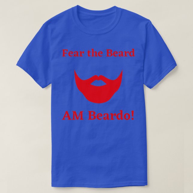 Camiseta Medo Da Barba AM Beardo (Frente do Design)
