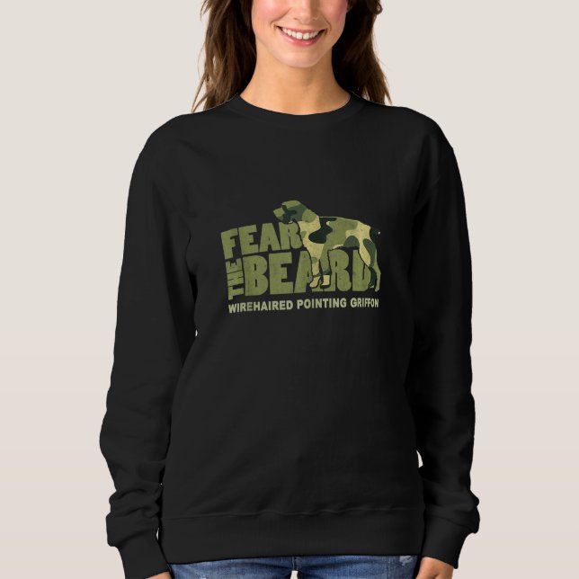 Camiseta Medo Da Barba Camo Apontando Griffon H (Frente)