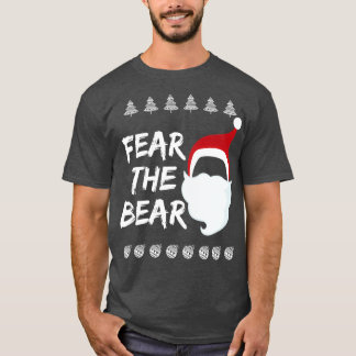 Camiseta Medo Da Barba Do Urso E Da Piada De Chapéu De Nata