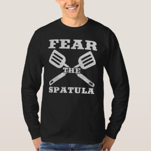 Camiseta Medo Da Citação De Spatula Para Um Chef De Churras