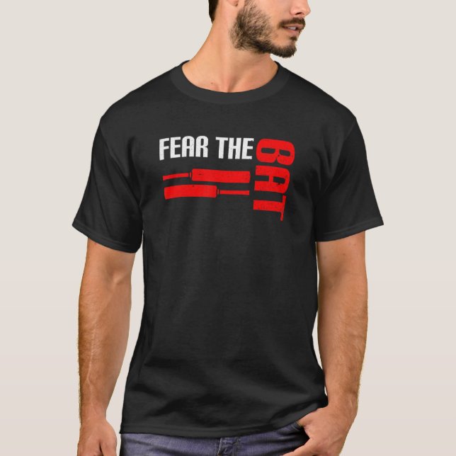 Camiseta Medo Da Cota De Um Jogador De Críquete (Frente)
