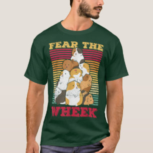 Camiseta Medo Da Design De Roda Para Um Nerd De Porco-Guiné
