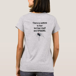 Camiseta Medo das aranhas - Camisa-T
