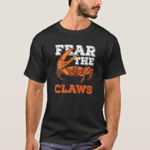 Camiseta Medo Das Garras De Um Ventilador De Caranguejo