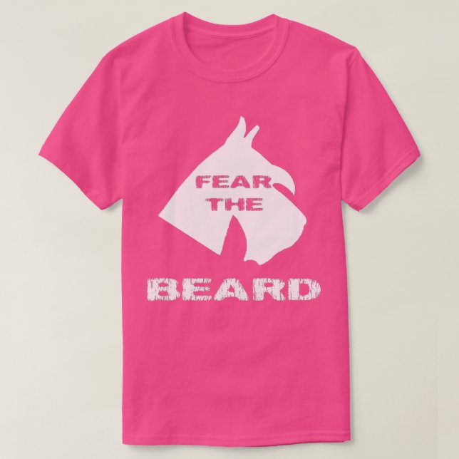 Camiseta Medo de Beard Schnauzer (Frente do Design)