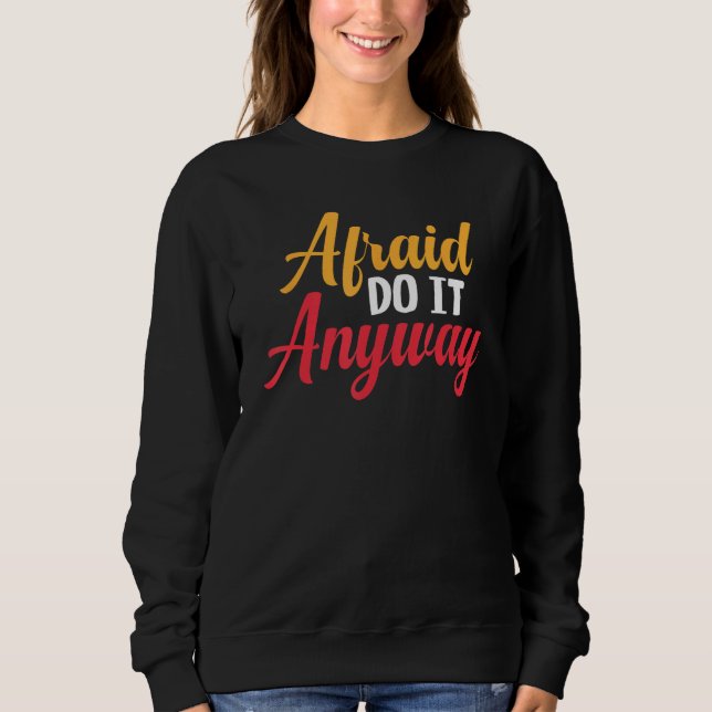 Camiseta Medo De Fazer De Qualquer FormaEngraçada Citação M (Frente)