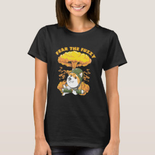 Camiseta Medo Do Cachorro-Felpudo Shiba Inu, Animal Japonês