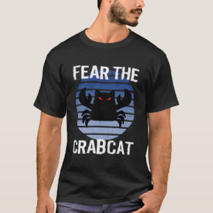 Camiseta Medo Do Caranguejo - Gato De Caranguejo Engraçado 