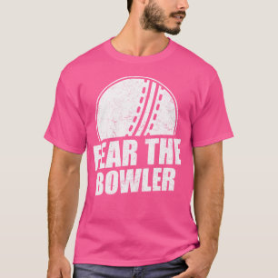 Camiseta Medo do críquete do Bowler
