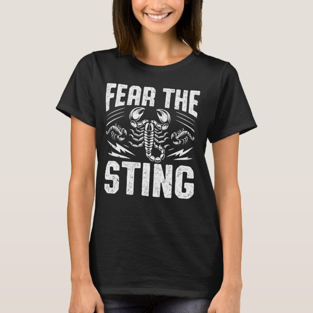Camiseta Medo do Escorpião de Ponta (Frente)