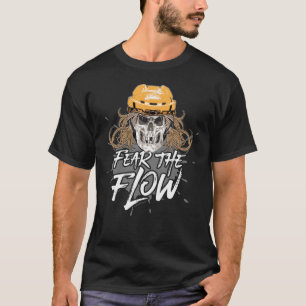 Camiseta Medo do Fluxo (cabelos de hóquei)