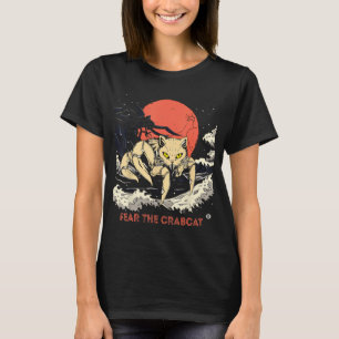 Camiseta Medo do gato caranguejo Cryptid Cryptozoology