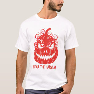 Camiseta Medo do Horror do Dia das Bruxas da Mau de Colheit