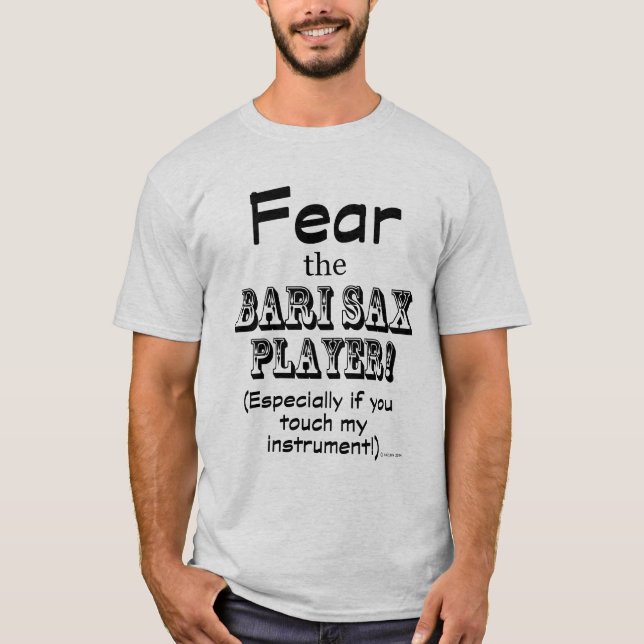 Camiseta Medo Do Jogador De Bari Sax (Frente)