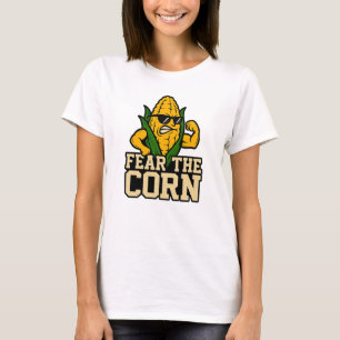 Camiseta Medo do Milho Funny Nebraska Corn Mascot Muscle