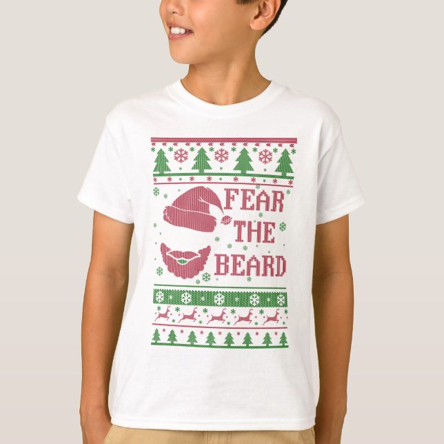 Camiseta Medo do Natal Feio da Barba (Frente)