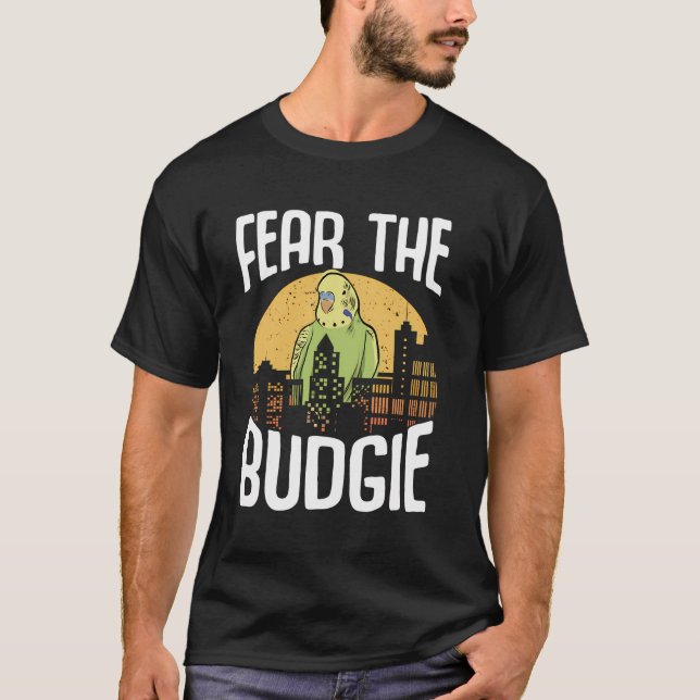 Camiseta Medo do Orgulho Bugerigar do Orgulho do Pássaro de (Frente)
