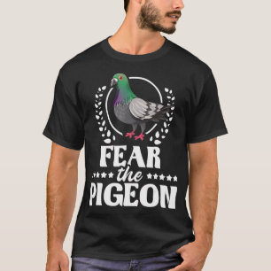 Camiseta Medo Do Pombo - Pigeon Correndo Ao Longo Do Passad