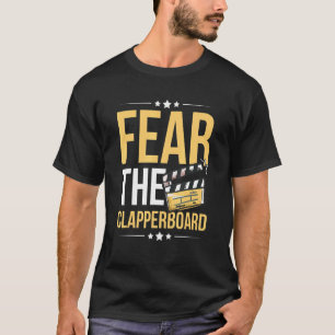 Camiseta Medo Do Quadro De Capa De Um Diretor De Filmes