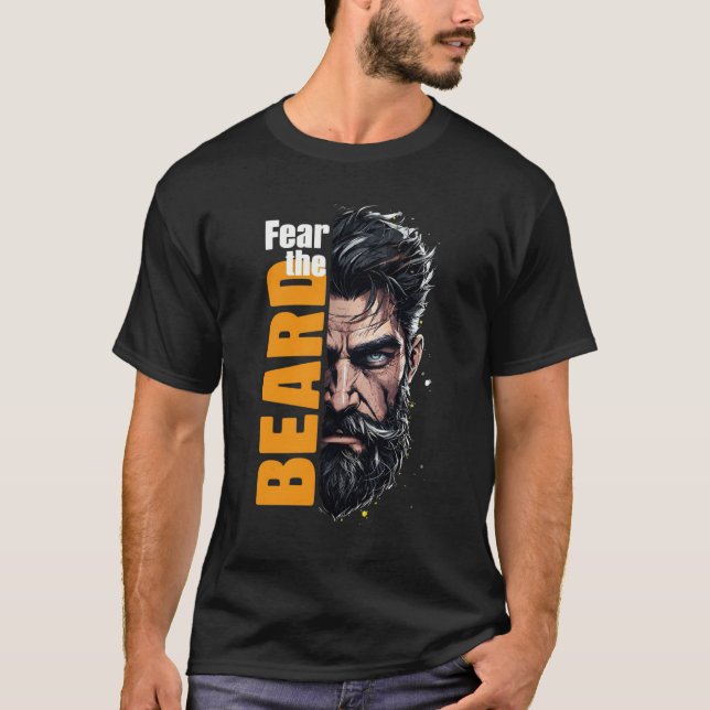 Camiseta Medo do rosto da barba (Frente)