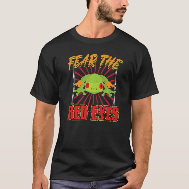 Camiseta Medo Do Sapo De Árvore De Olhos Vermelhos (Frente)