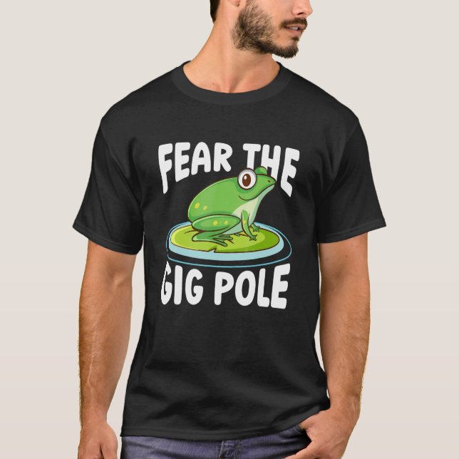 Camiseta Medo Do Sapo De Gig Pole Capturando Sapos 1 (Frente)
