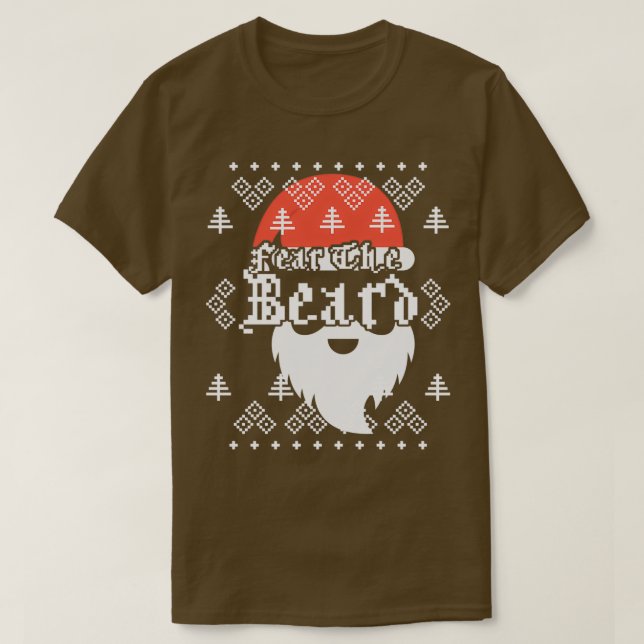 Camiseta Medo Do Urso Papai Noel A Piada De Natal 2 (Frente do Design)