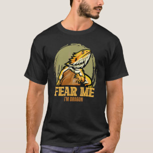 Camiseta Medo-me Eu sou Dragão Réptil Animal Graphic