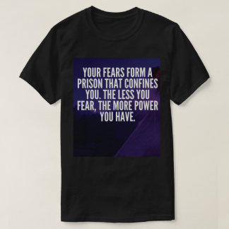 Camiseta MEDO - Motivação